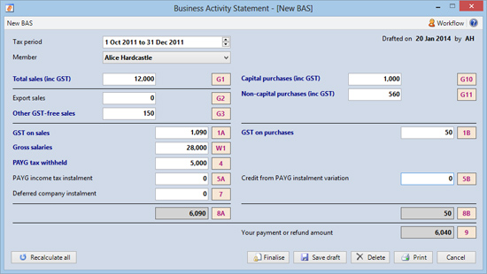 BAS activity